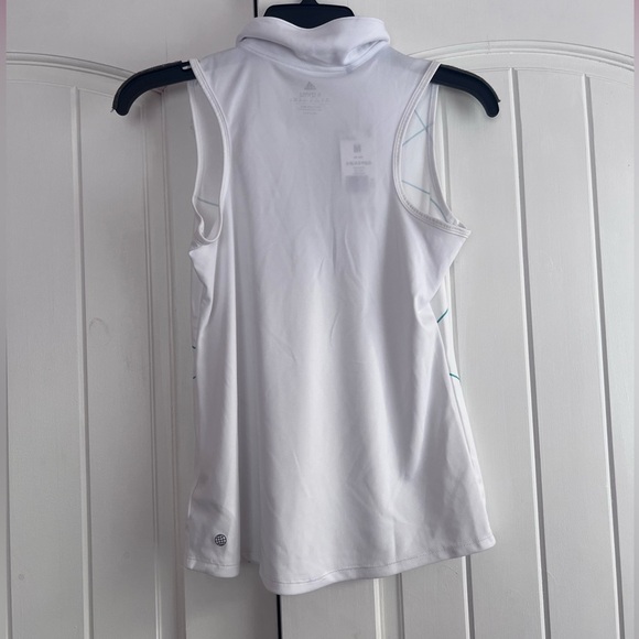 Adidas Sleeveless Golf Polo Semi Mint Rush NWT Size Medium - Picture 2 of 3